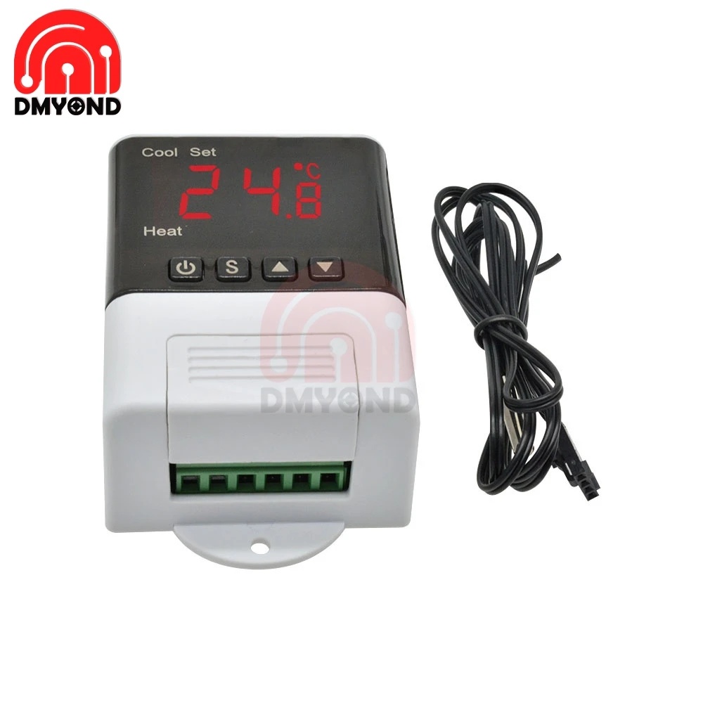 DTC-1200 Digital Thermostat Temperature Controller Sensor AC 110V 220V Heating Cooling for Aquarium DTC-1200 Replace STC-1000