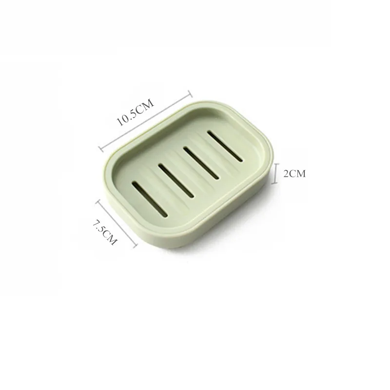 Bathroom Soap Box Plastic Soap Dish Creative Double Draining Soap Holder Plastic Containers with Drain