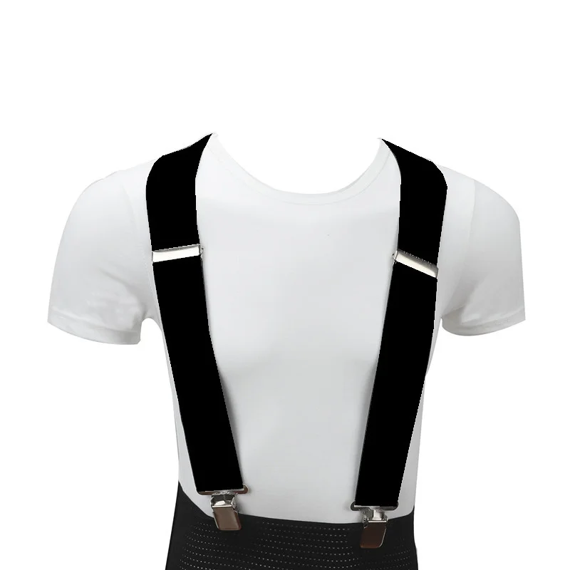 120cm Long Suspenders Plus Size Men Pants X Back  Strong Clips 5cm Width Braces With X-back Trousers Man Braces Strap