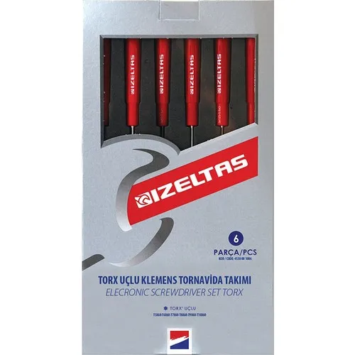 İzeltaş Elektronikçi Type Terminal Block Torx Screwdriver Set 6 Piece