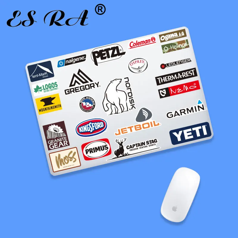 23 Pcs  Pegatinas Camping Stickers Outdoor Laptop Decals  Logo Waterproof Vinyl Suitacase Notebook Pitcher Stationary Skateboard