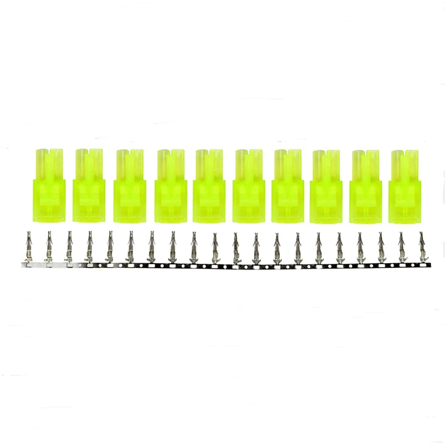 5/10 Pairs Mini Tamiya Style Battery Connectors Plugs Male And Female Plug Sets with Nickle Pins for RC Hobby Car Boat Plane