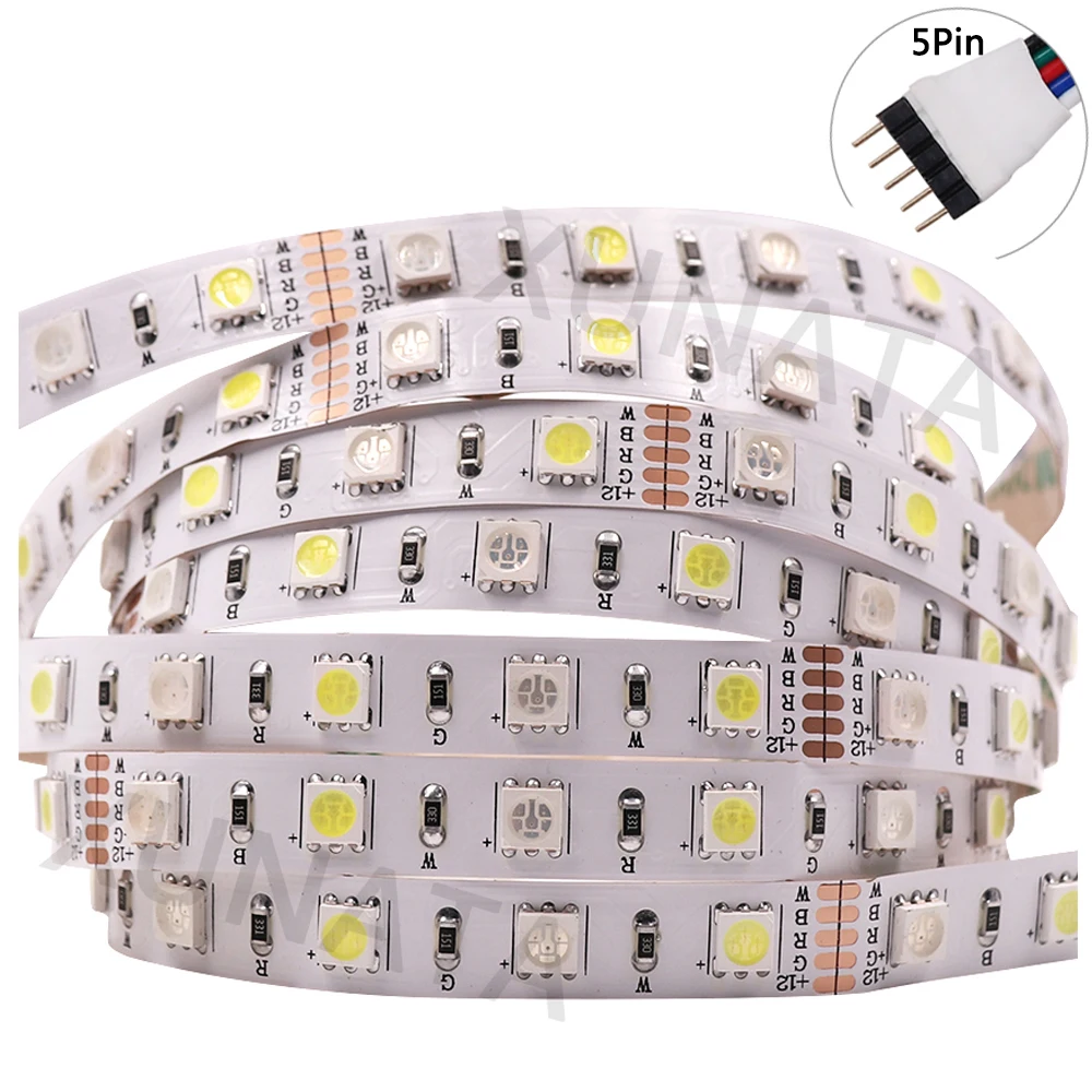 5050 taśmy LED 4 kolory w 1 układu RGBW RGB IP65 wodoodporne światło Led taśmy 12V 60 diody Led/m elastyczna taśma LED lampa biały/ciepły biały