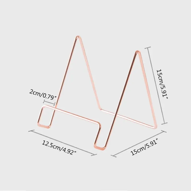 رف تخزين هندسي مبتكر جديد لعام 2022 منظم بسيط من الحديد المطاوع حامل كتب