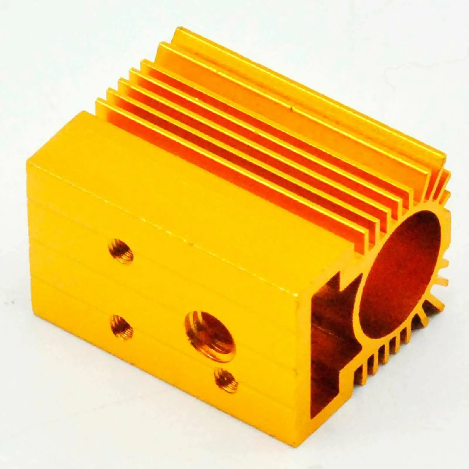 5Pcs Gouden Kleur Aluminium Radiator Heatsink 20X27X50Mm Voor 12Mm Laser Module