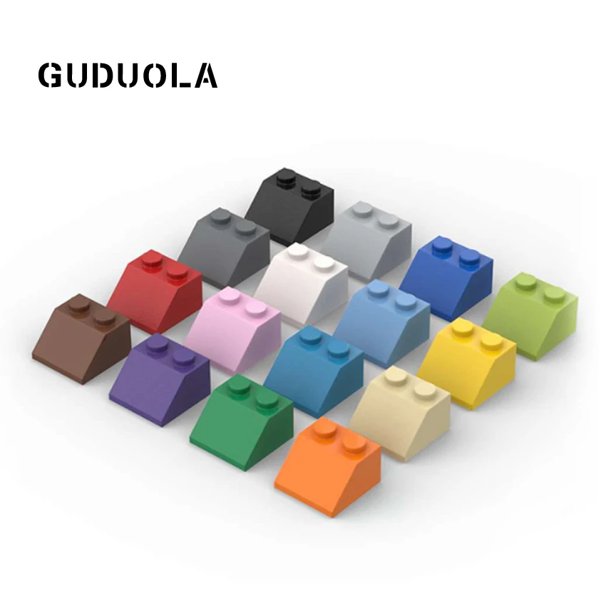 Guduola Building Blcok Slope 2 x 2 (45°) 3039 Small Particle MOC Assembly Foundation brick Toys Parts 35pcs/LOT