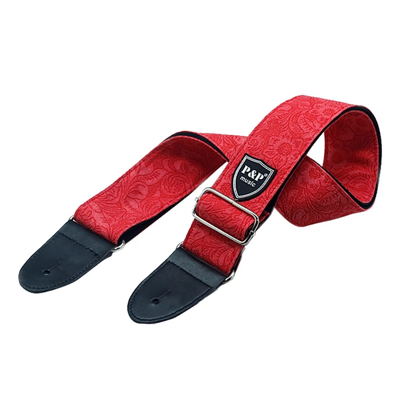 Universal Guitar Shoulder Strap Vintage Adjustable Denim Cotton Belt For Acoustic Electric Bass Guitars 136x5cm