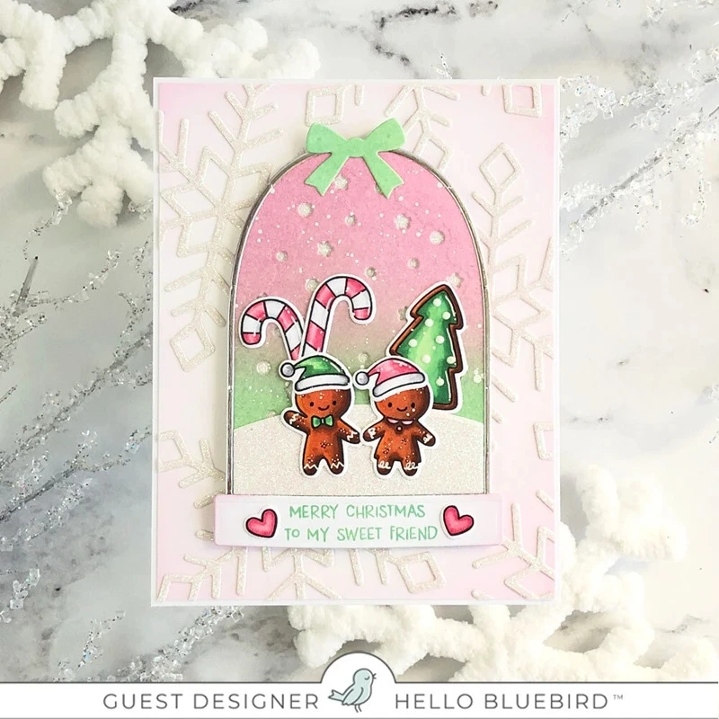 Monkey Snow Globe Builde Metal Cutting Dies Stencil per fai da te Scrapbooking Album fotografico goffratura decorativa carte di carta fai da te