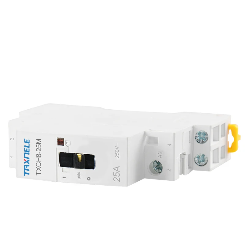2P 16A 20A 25A 220V/230V 50/60HZ المنزلية الدين السكك الحديدية AC قواطع وحدات التحكم اليدوي المنزل AC قواطع 2NO 2NC 1NO1NC