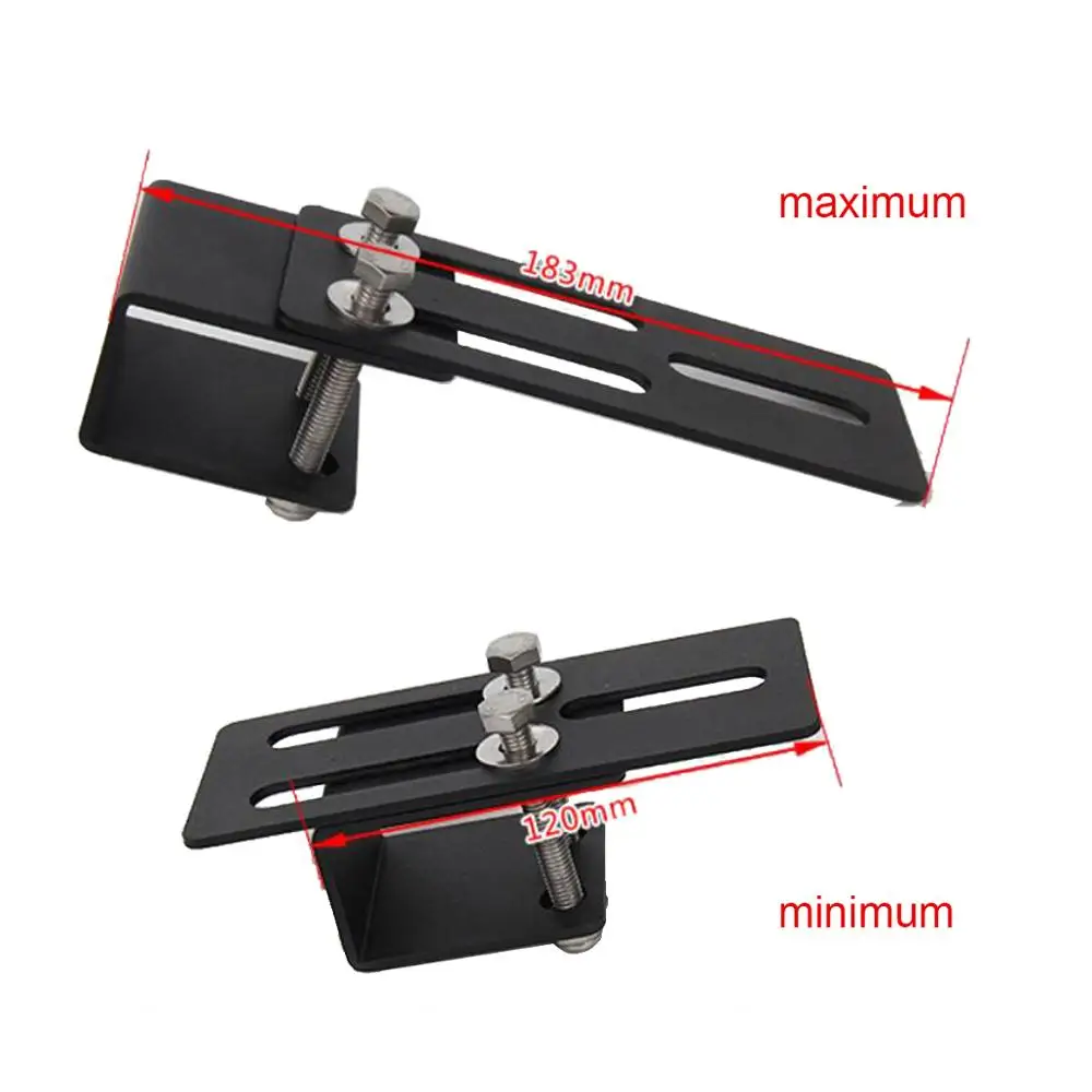 1pair Universal Car SUV Roof Rack LED Light Bar Mounting Bracket Offroad Driving Work Lamp Clamp Holder Auto Pickup Accessories