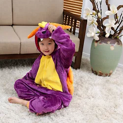 Women Onesie Spyro Dragon Pajama Adult Kid Purple Animal Character Costume Funny Festival Party Jumpsuit Winter Warm Play Suit