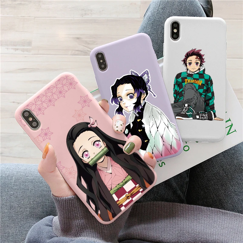 Kamado Nezuko Tanjirou For Xiaomi Redmi Note 10 9 8 Pro 10S 9S 9T 8T 7 Redmi 9 9A 9C 9T 8A 7A Poco X3 F3 M3 Pro Mi 11 Lite Case