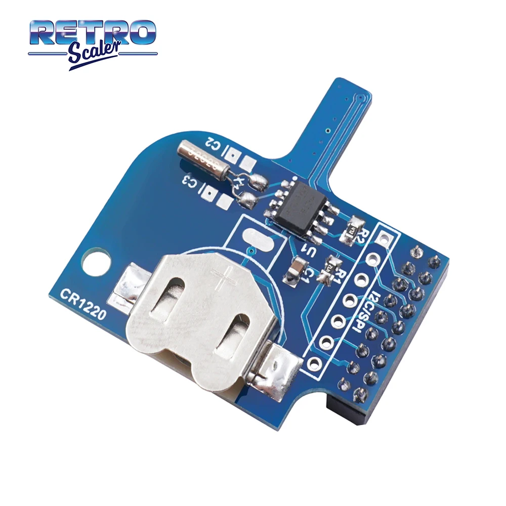 RetroScaler-Carte d'horloge en temps réel pour MisTer FPGA, soudage manuel, RTC