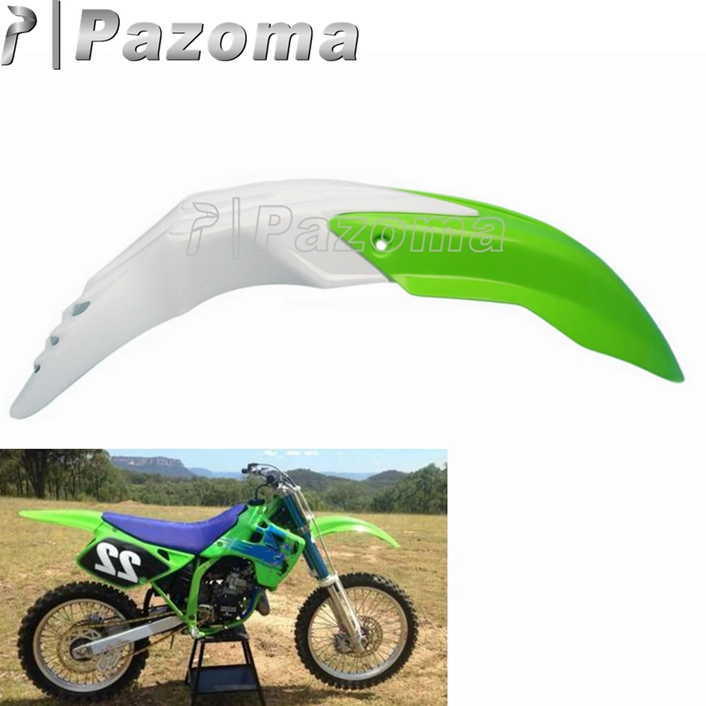 Motorcycle Front Plastic Fender Mudguard For Kawasaki KX 65 85 125 450F 250F KLX140 KLX110 Dirt Bike Enduro Motocross Off Road