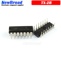 10pcs 5Pairs ( 5PCS RX-2B + 5PCS TX-2B ) DIP-16 RX2B TX2B DIP16
