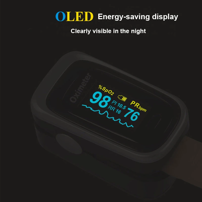 Health Care Finger Oled Pulse Oximeter SPO2 Medical Portable Blood Oxygen With Respiratory Rate Oximetro De Dedo pulsioximetro