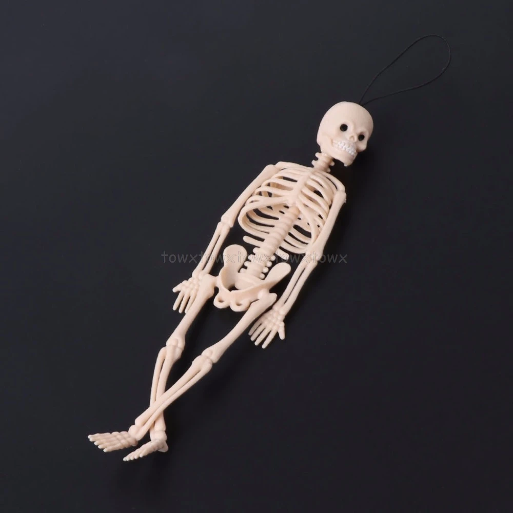 Skeleton Human Model Skull Full Body Mini Figure Toy Phone Hanger Halloween N15 19 Dropship