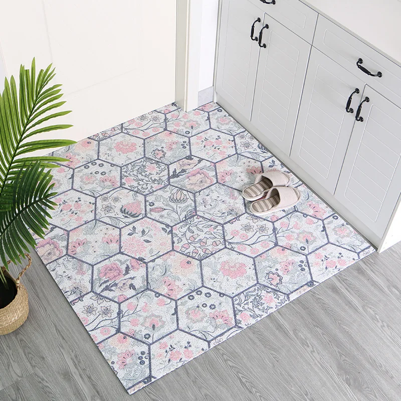 New Nordic Entrance Door Mat Carpet Living Room Bedroom Porch Hallway Mat Carpet Hot Sale Anti-slip Freely Cuttable Home Doormat