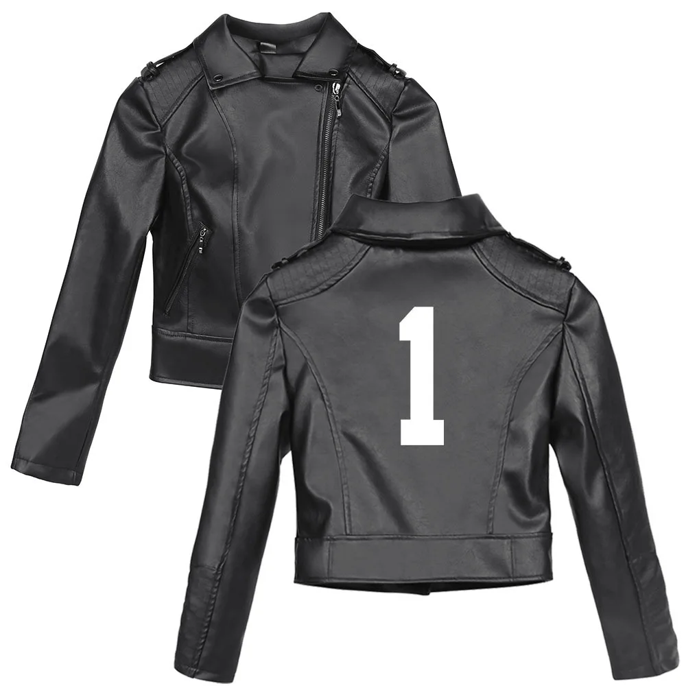 Japan Anime Haikyuu Cosplay Costume Nekoma High School Volleyball Club Kozume Kenma Kuroo Tetsurou Unisex 3D Leather jacket