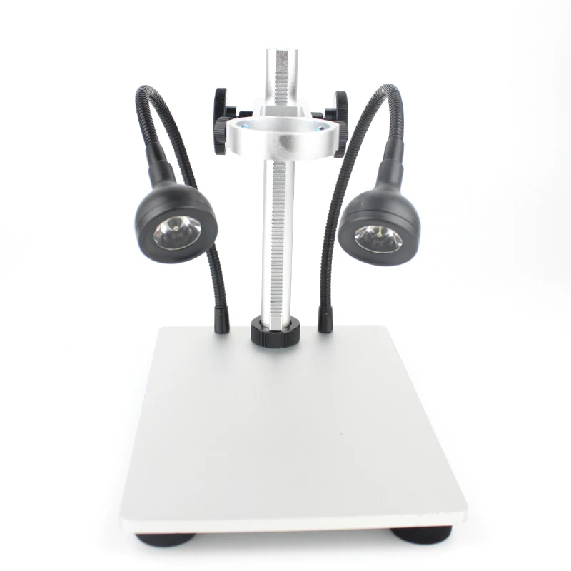 Soporte profesional de aleación de aluminio, accesorio de elevación con luz LED para microscopio Digital, microscopios USB