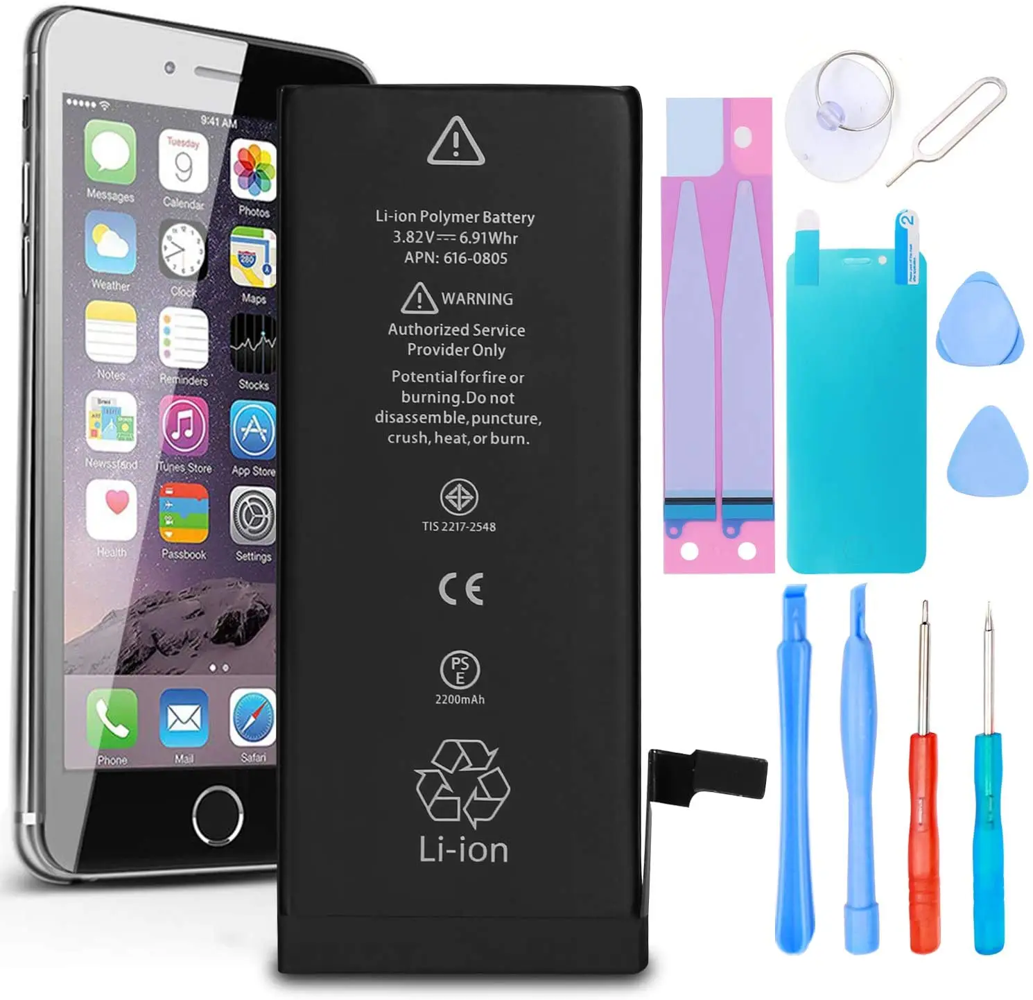 

Source Factory Wholesale Replacement High Capacity Phone Battery For Apple 7 8 9Plus X SE Xr Xs Max with Tools Easy installent