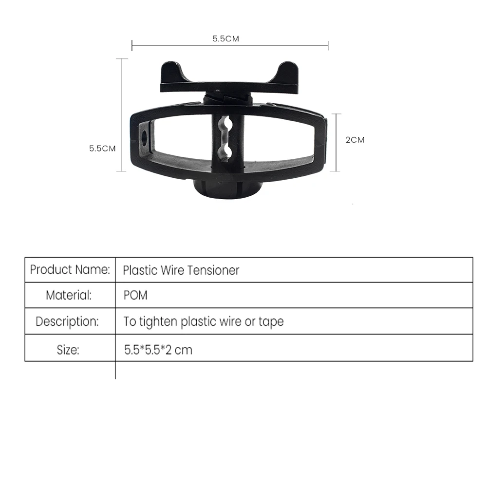Lydite Plastic Wire Tensioner Tape Tightener For Electric Fence-Pack of 10 pcs