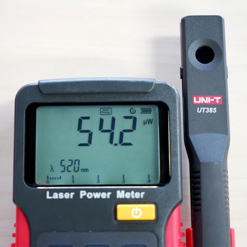 UNI-ручной лазерный тестер мощности UT385, длина волны 400-1100 нм, диапазон 40 мкВт