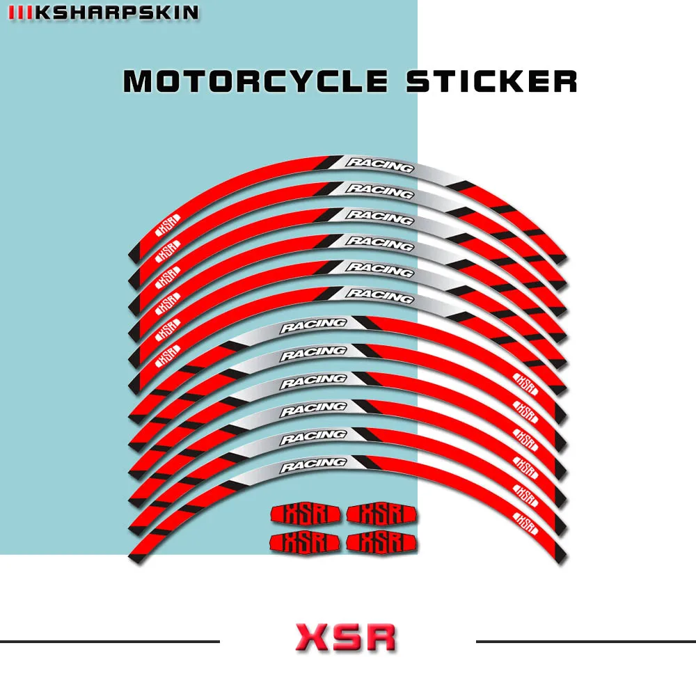 

Motorcycle reflective decorative waterproof color stickers for Yamaha XSR