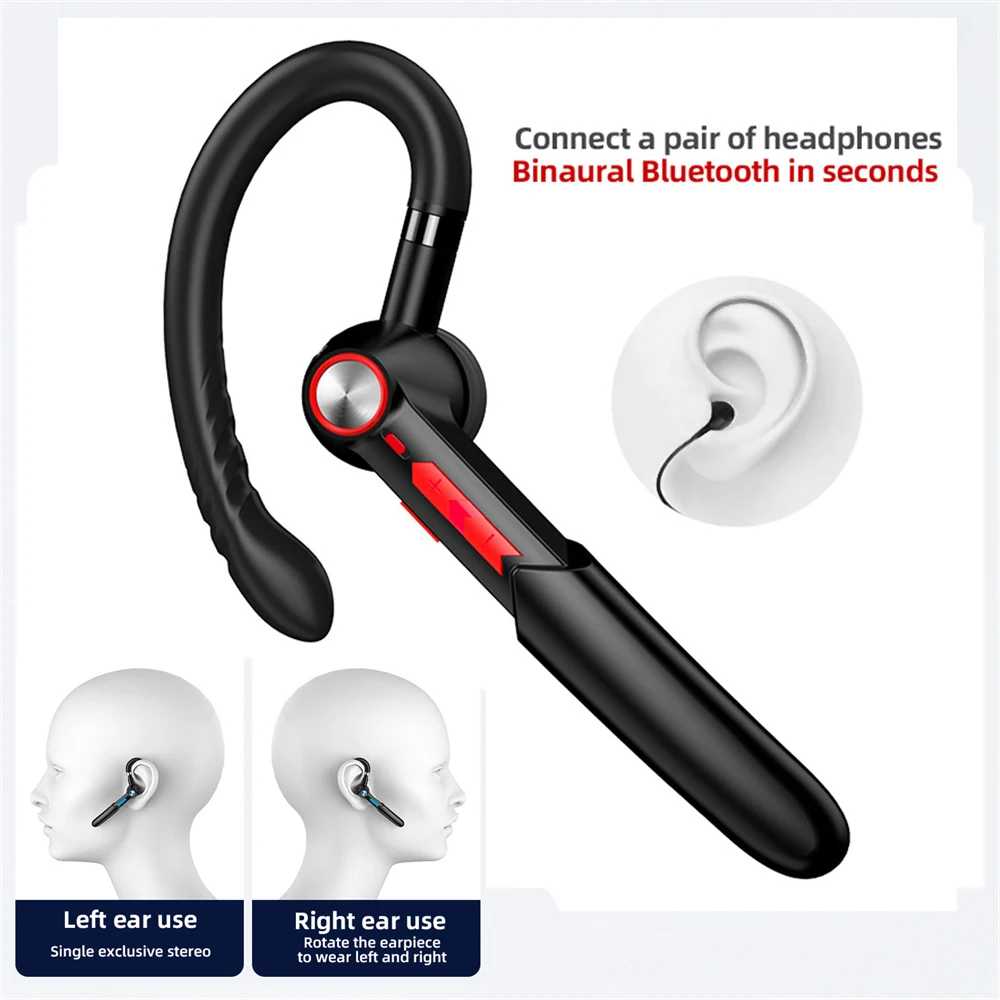 HiFi Earphones Bluetooth Headphones Handsfree Wireless Headset Business Headset Drive Call Sports Earphones for Iphone Samsung