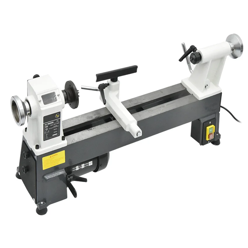 750W Variable Speed Wood Turning Lathe Machine Mini Woodworking Bench Lathe Small Metal Lathes Miniature Grinding Machine Tool