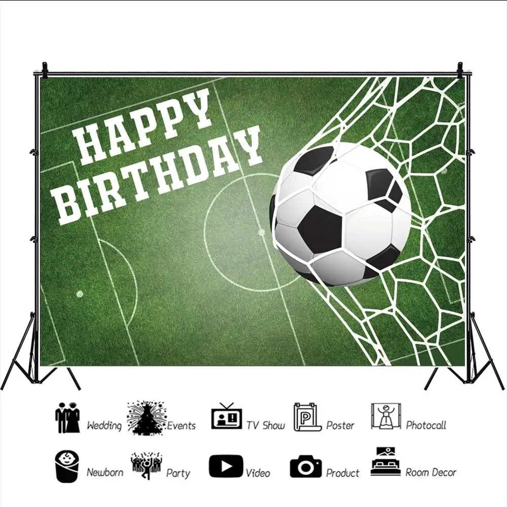Yeele-خلفيات للتصوير الفوتوغرافي لحفلات أعياد الميلاد وكرة القدم ، فينيل أخضر مخصص لاستوديو الصور