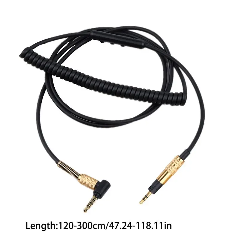 Cabo de áudio para fones de ouvido, substituição de cabo para-sennheiser boost 2.0 /-hd4.40/4.50 /4.30i /-hd4.30g