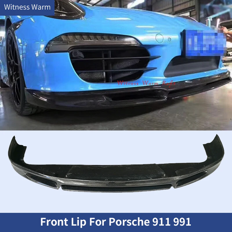 

Carbon Fiber Front Bumper Diffuser Lip front shovel Chin for Porsche 911 Carrera 991 GT3 2012-2015