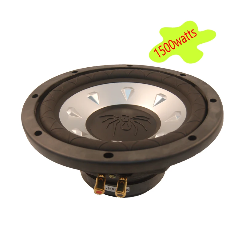 Nowy 12-calowy subwoofer samochodowy Mocny 1500W 4Ohm Aluminiowa rama kosza Duża gumowa krawędź Powłoka stożkowa Głośnik basowy