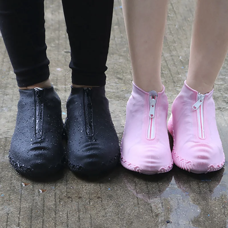 2024 Spring Fashion Reusable Shoe Cover Waterproof Zipper Cover Shoes Men/women Rain Shoes Covers Waterproof