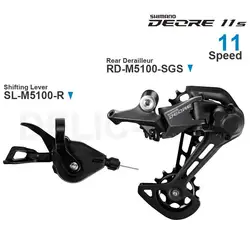 WinterMANO DEORE M5100 M5120 11v Groupe Shifter SL-M5100 Dérailleur Arrière RD-M5100 RD-M5120 1x11 vitesses RD-M6100 Pièces d'origine