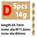 5pcs D type 14g