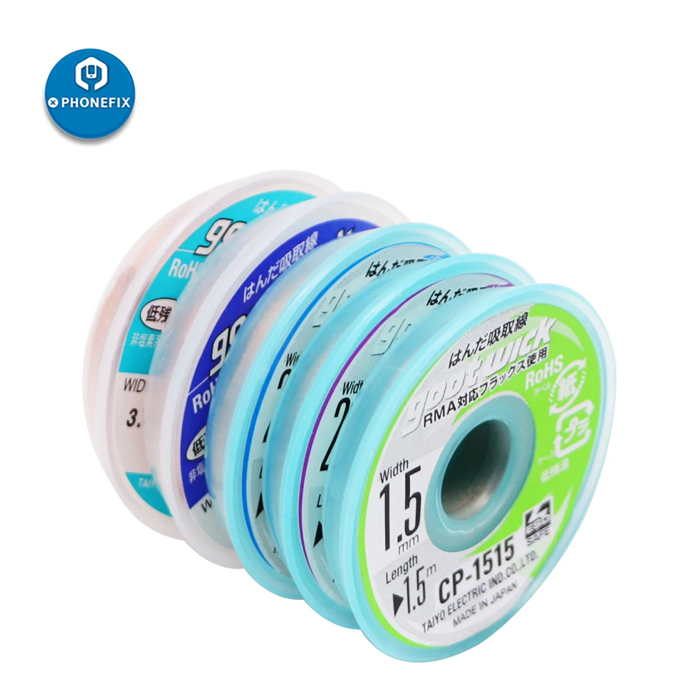 100% giappone Goot wick RoHS dissaldante treccia saldatura rimozione succhiare cinghia di latta linea di assorbimento BGA per riparazione BGA filo di saldatura