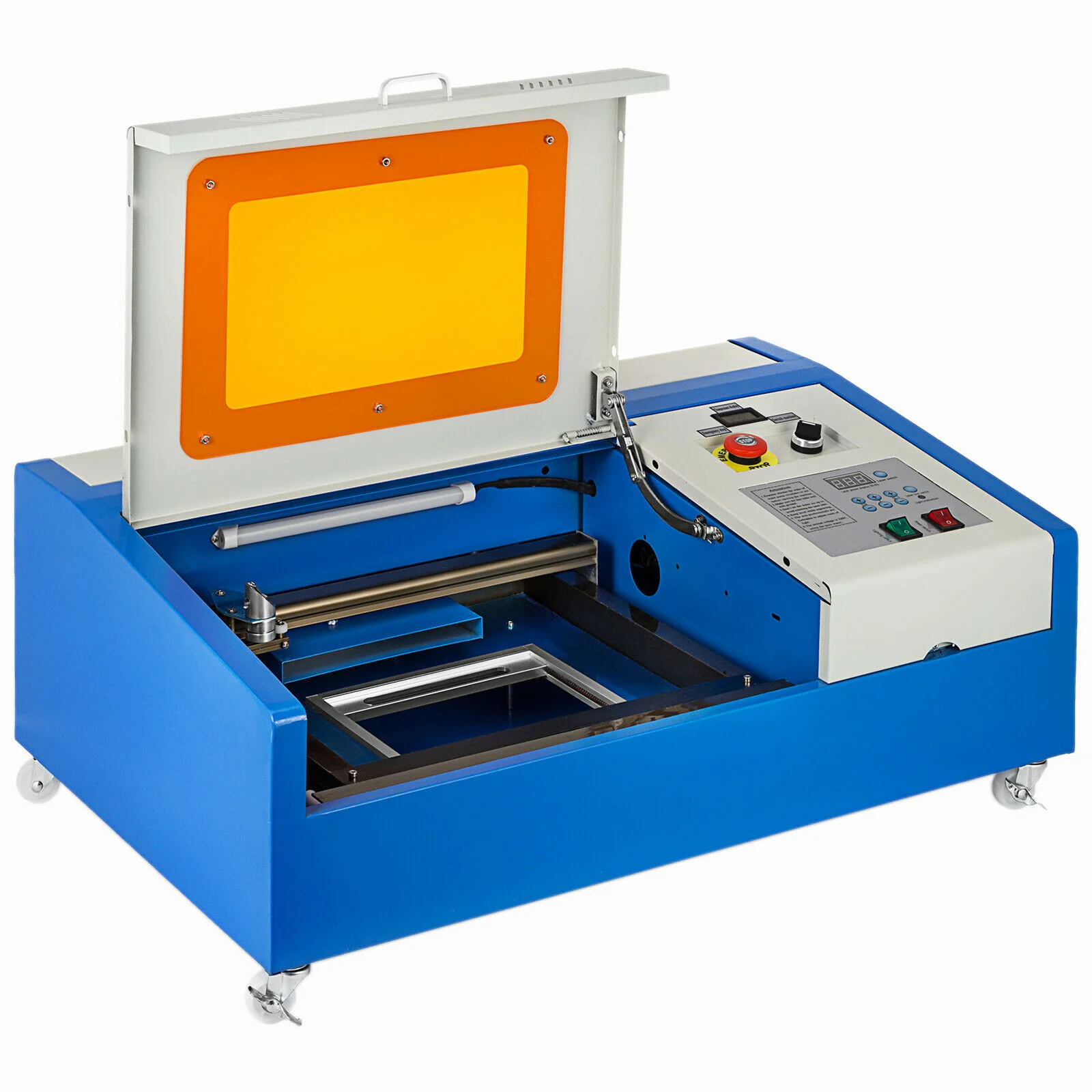 Upgrade 40W CO2 USB 12X8 Inch Laser Cutter Graviermaschine Laser Cutting Stamp Seal Engraving Machine