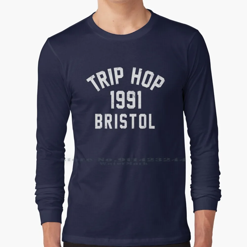 Trip Hop 100% Cotton Long Sleeve T Shirt Trip Hop Bristol Britain Massive Attack Tricky Portishead Morcheeba Sneaker Pimps Tee