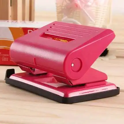 Hole puncher standard double hole puncher office puncher with scale office stationery supplies