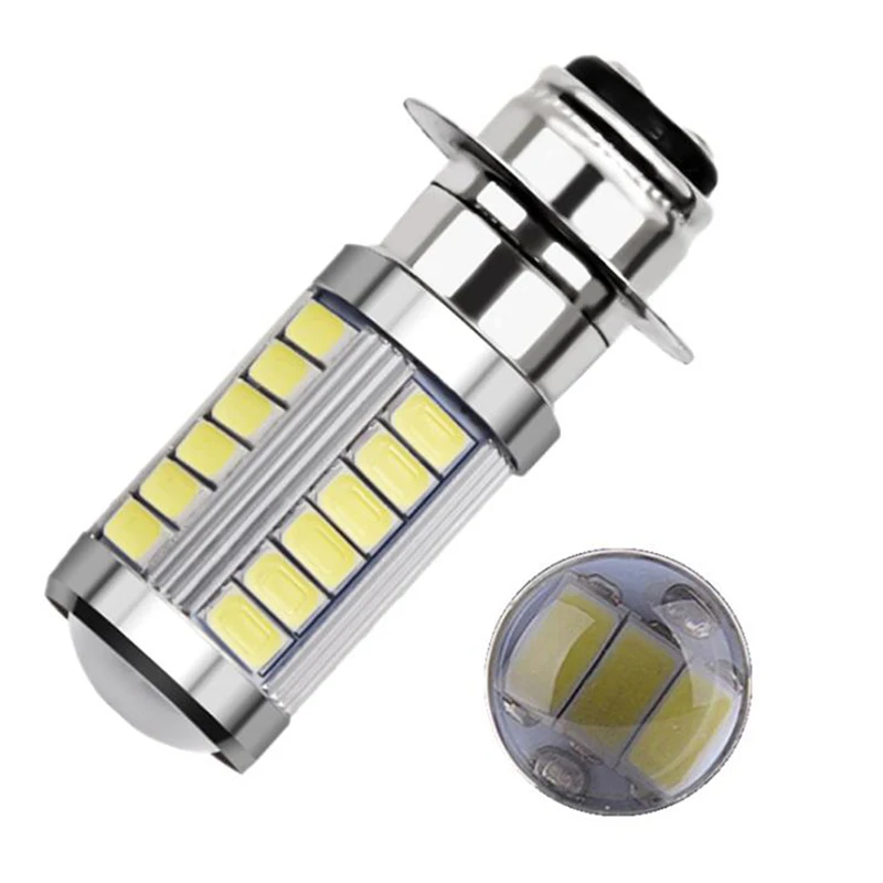 1PC PX15D P15D 33 SMD H6M LED Ba20d 5630 33 LED Fog light Lamp 12V Motorcycle Headlight Bulb