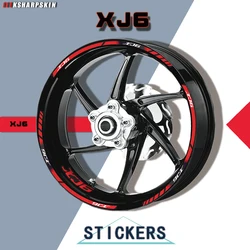 12 pieces of motorcycle wheel reflective color stickers waterproof and sunscreen suitable for YAMAHA XJ6