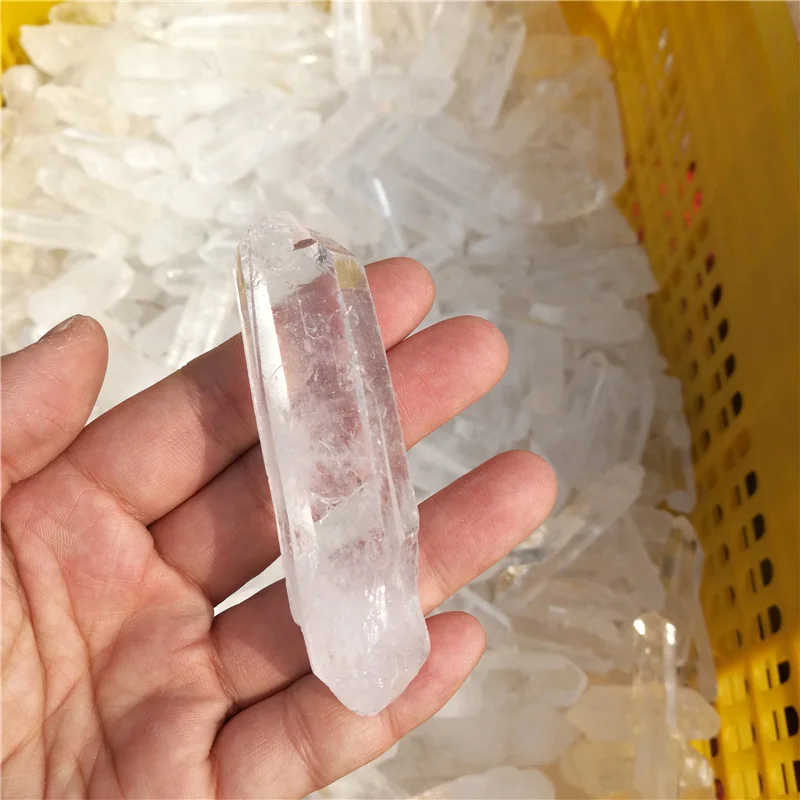 2pcs Natural  Lemurian Seed Quartz Crystal Point