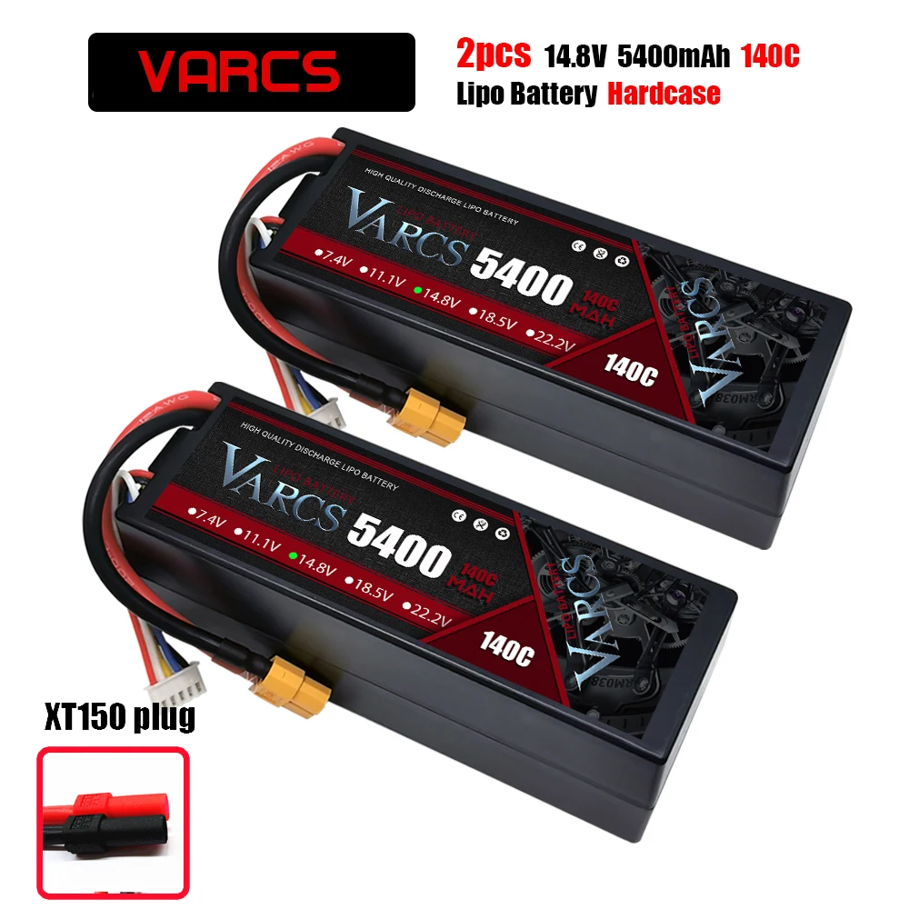Varcs 4S Lipo Batterij 130c 140c 8000Mah 8400Mah 7500Mah 6300Mah 5400Mah Xt60 Ec5 Trx T/Deans Xt150 Plug Voor Rc 1/8 Buggy Auto