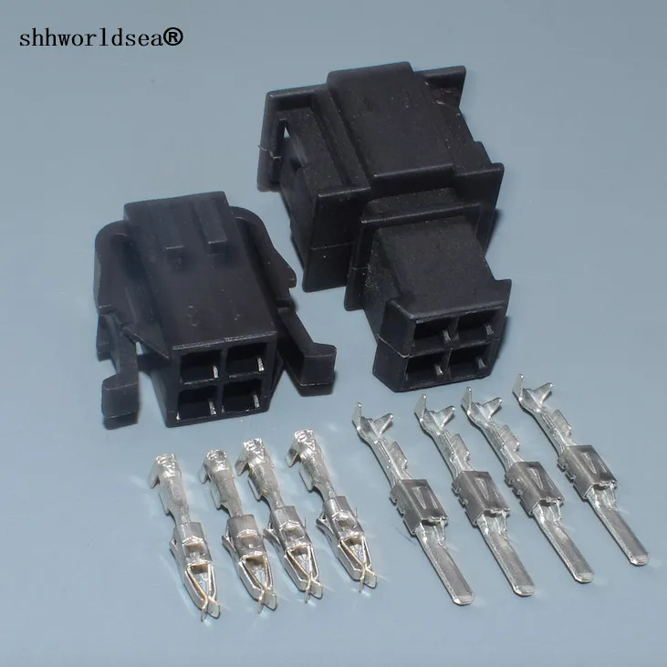 Shhworldsea for VW 2.8mm 4p auto electric housing plug wire harness cable connector 191972722  191972732 191 972 722 191 972 732