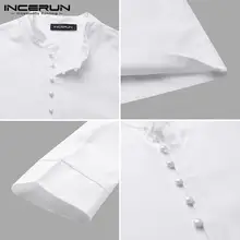 Muslim Men Breathable Long Sleeve Thobe and Kaftan #5