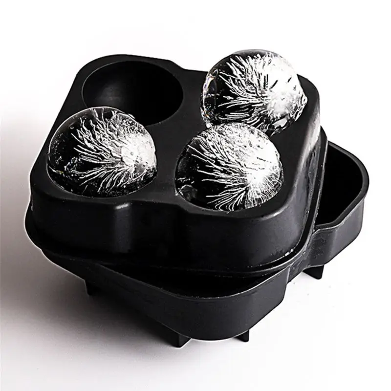 

Aixiangru-Silicone Ice Ball Mold with Lid, Large Sphere Mould, Cocktail Making, Whisky Sphere, Round Bar Accessories, Black