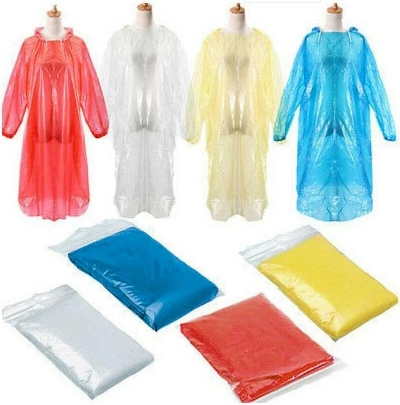 Disposable Adult Rain Coat Folding for Travel Concerts Camping Emergency Slicker Cover Universal Motorcycle Bike Rainwear