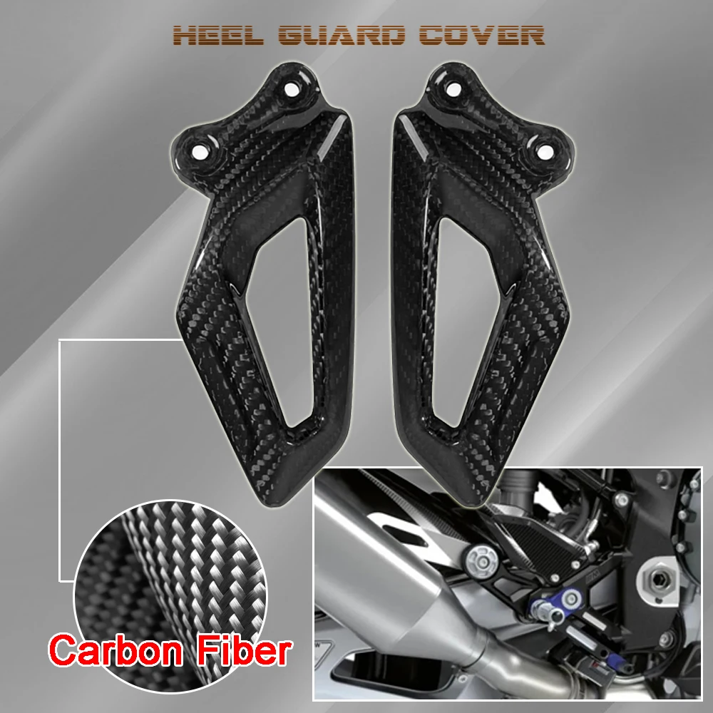 

New Motorcycle parts 100% Carbon Fiber Heel Guard Fairing Foot Peg Plates For BMW S1000RR S1000 RR 2020